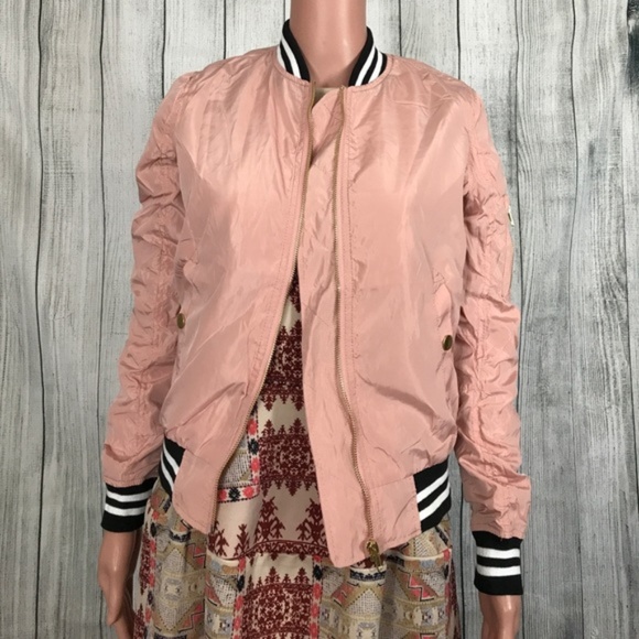 New Look Mauve Bomber Jacket - Picture 5 of 8